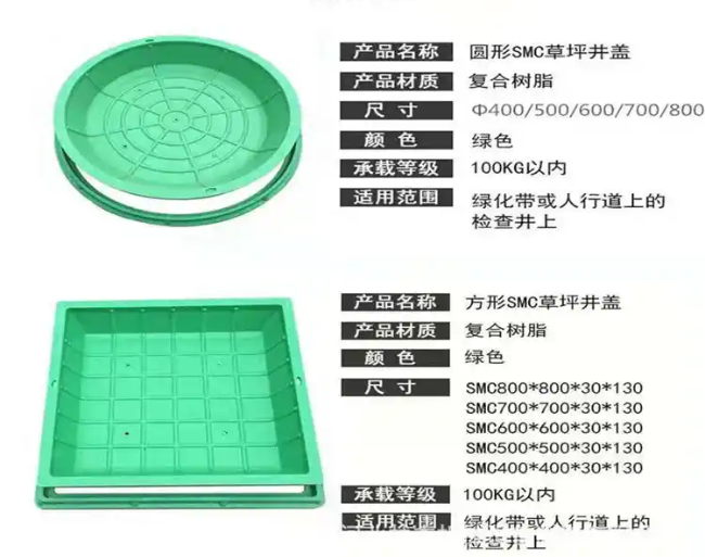 承留镇树脂复合种植井盖展示